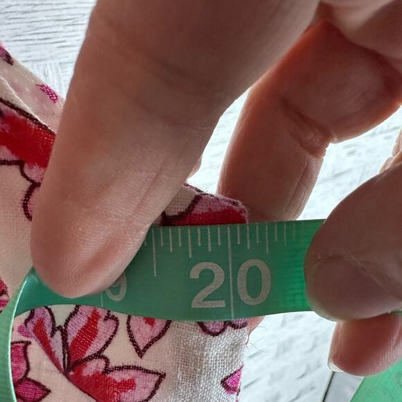 Johnny Was White Red sleeveles dress linen Bahamian cotton lining hippie coastal - Picture 9 of 11